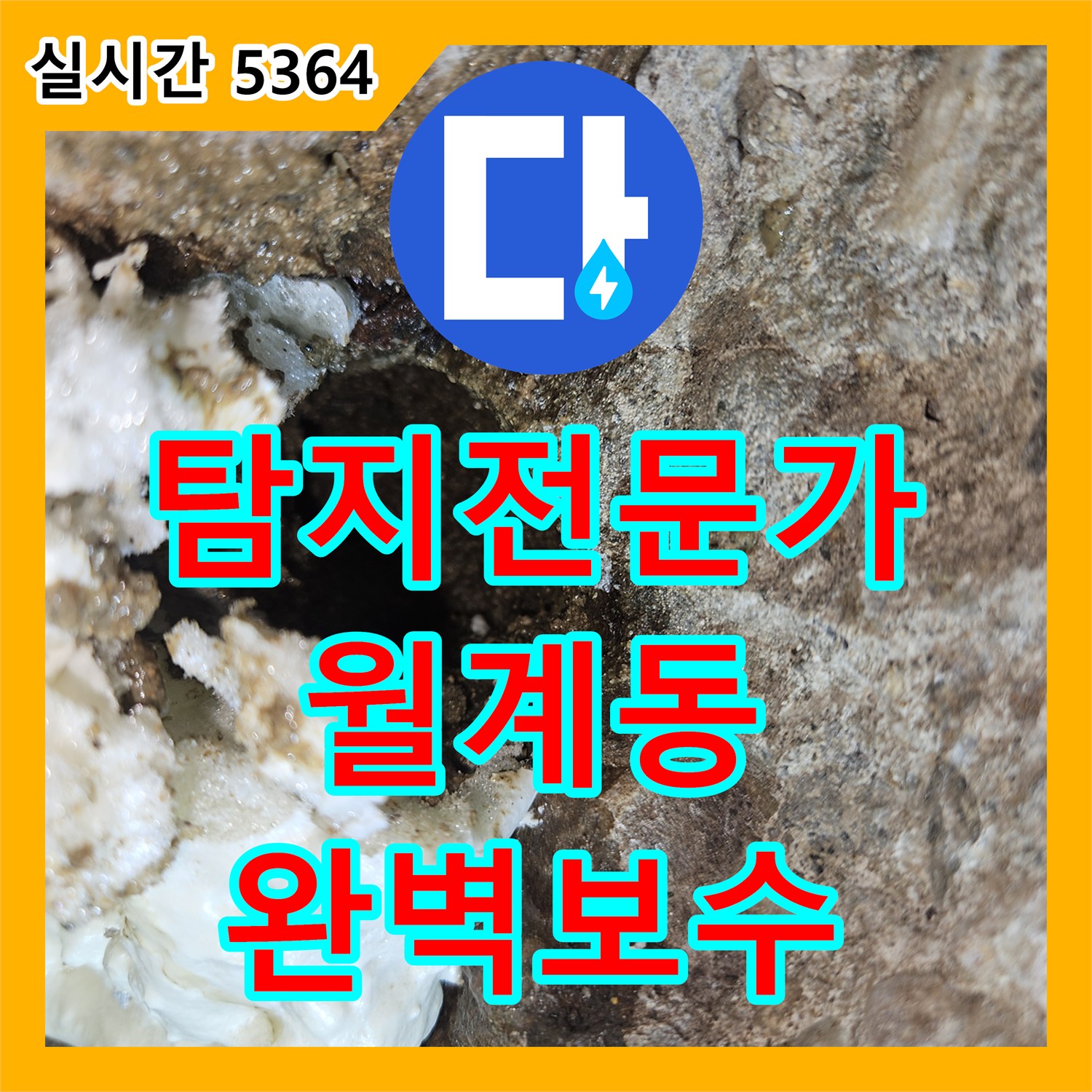 누수탐지전문가, 천장 누수 흔적을 진단부터 사후 관리까지 책임지고 보수하는 과정 서울 노원구 월계동
