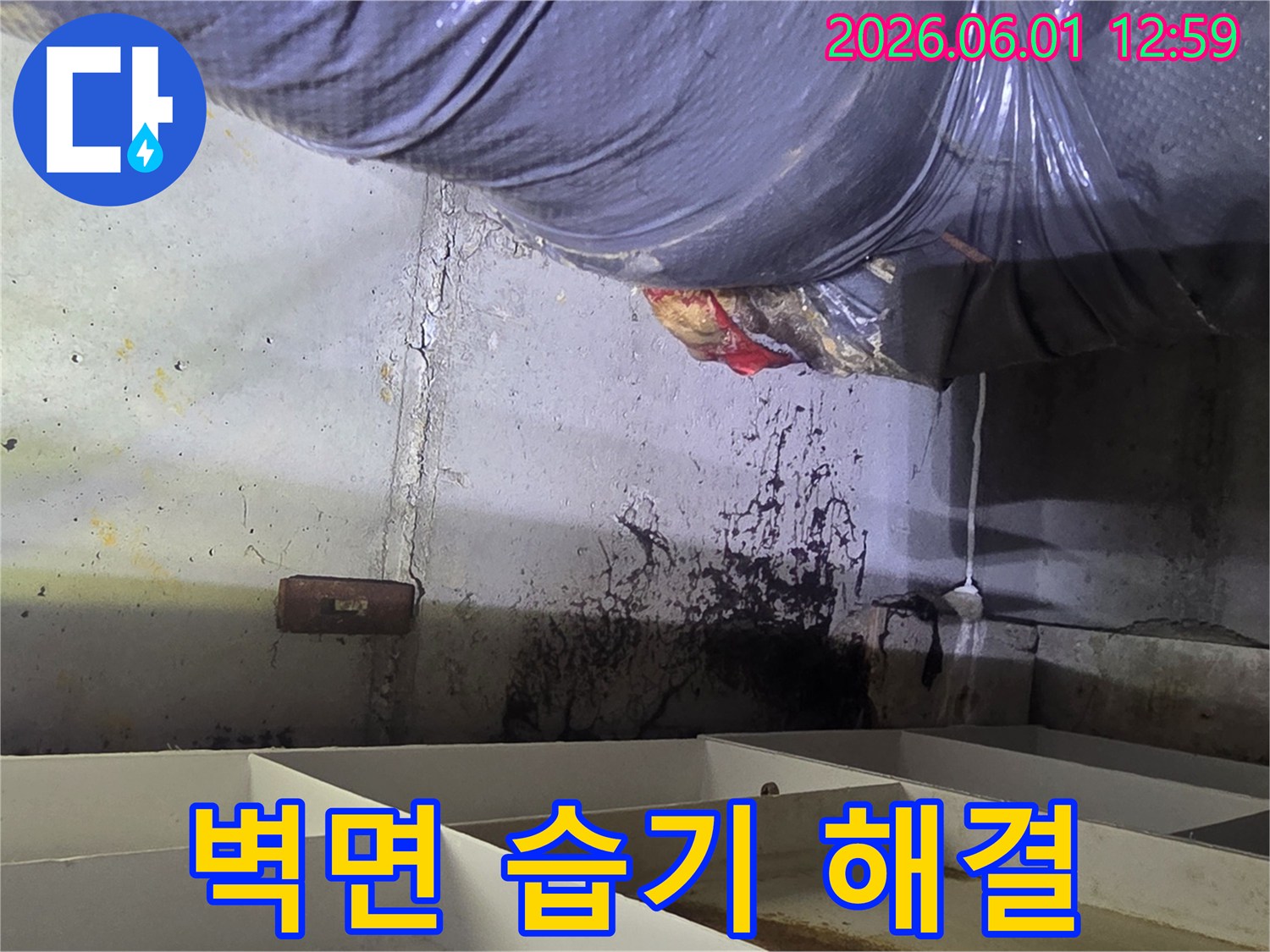 벽면의-심각한-습기-문제를-해결하기-위해-누수 원인을-탐지하고-있는-누수 전문가의-모습입니다.