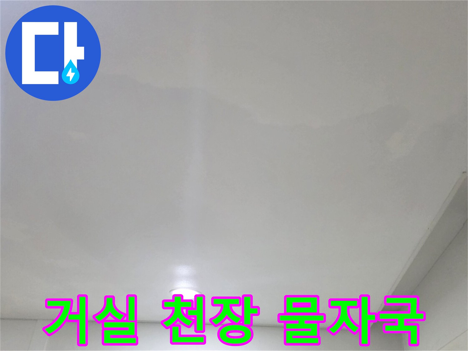 일산서구 아파트 매립등 주변의 누수 변색 부위
