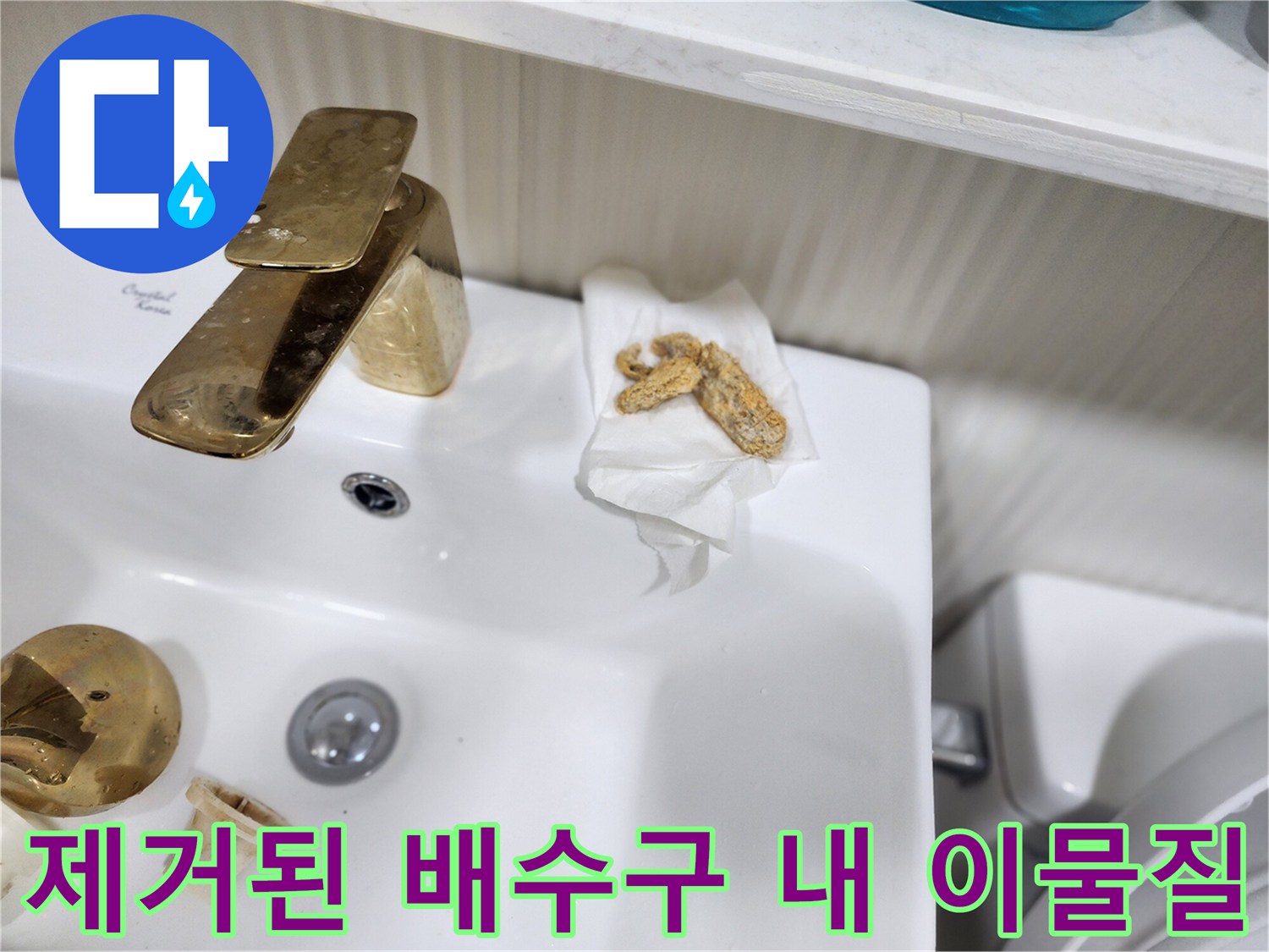 석션-작업을-통해-밖으로-나온-슬러지-뭉치
