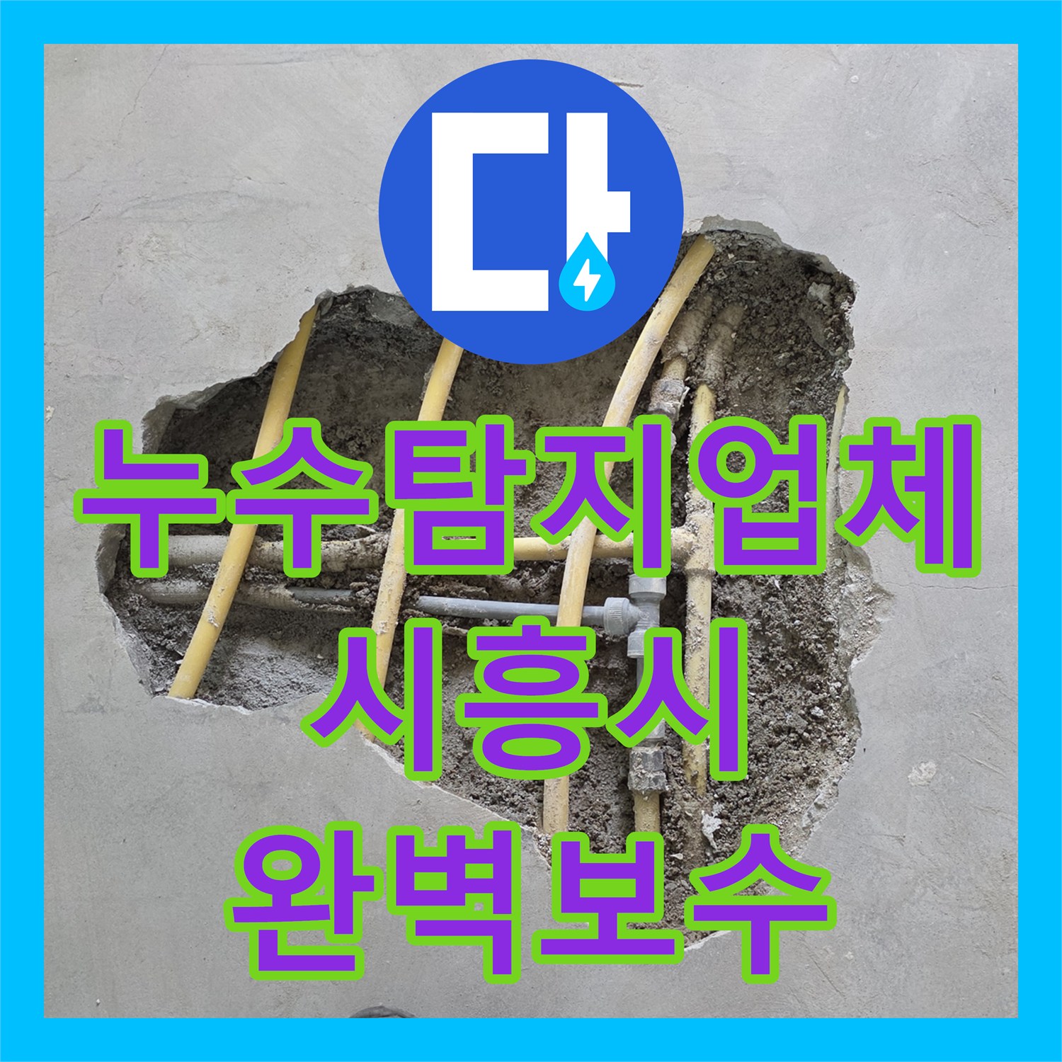 누수탐지업체 인테리어 중인 세대의 매립 배관 누수를 잡은 경기 시흥시