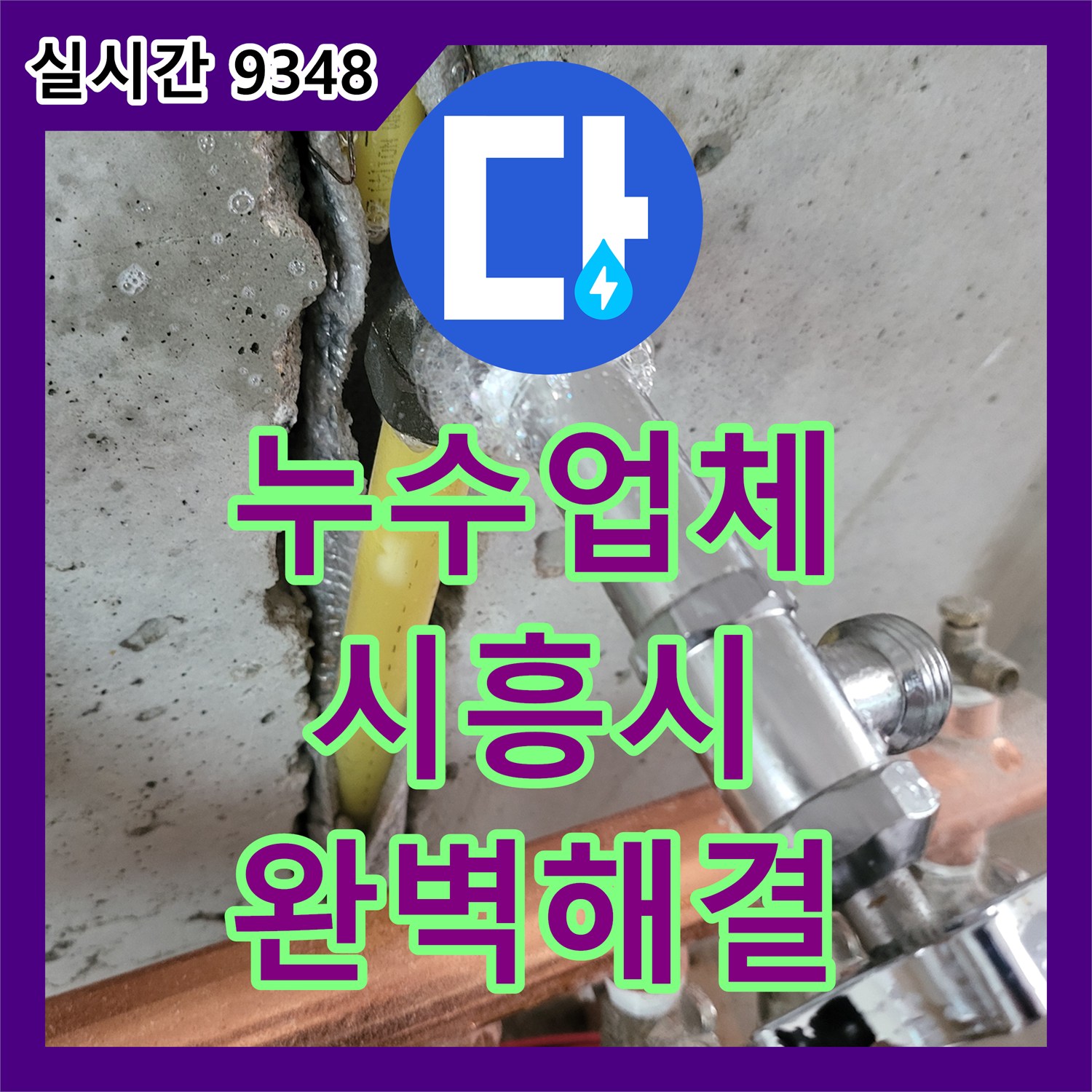 누수탐지전문업체, 천장과 벽면까지 번진 누수 문제, 최첨단 장비로 정확히 탐지하여 해결, 경기 시흥시