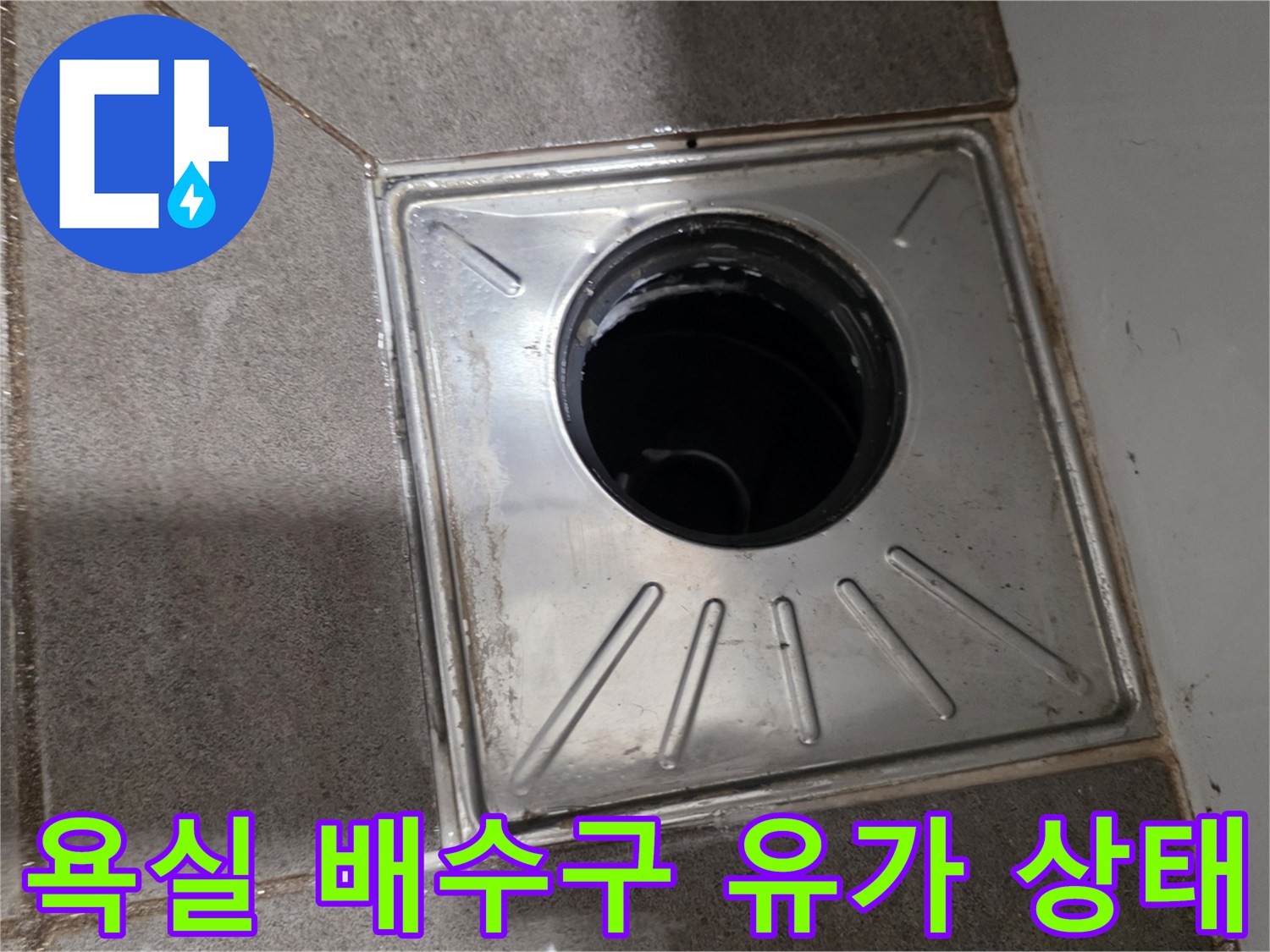 용인 수지구 욕실-배수구 유가 주변 점검 모습