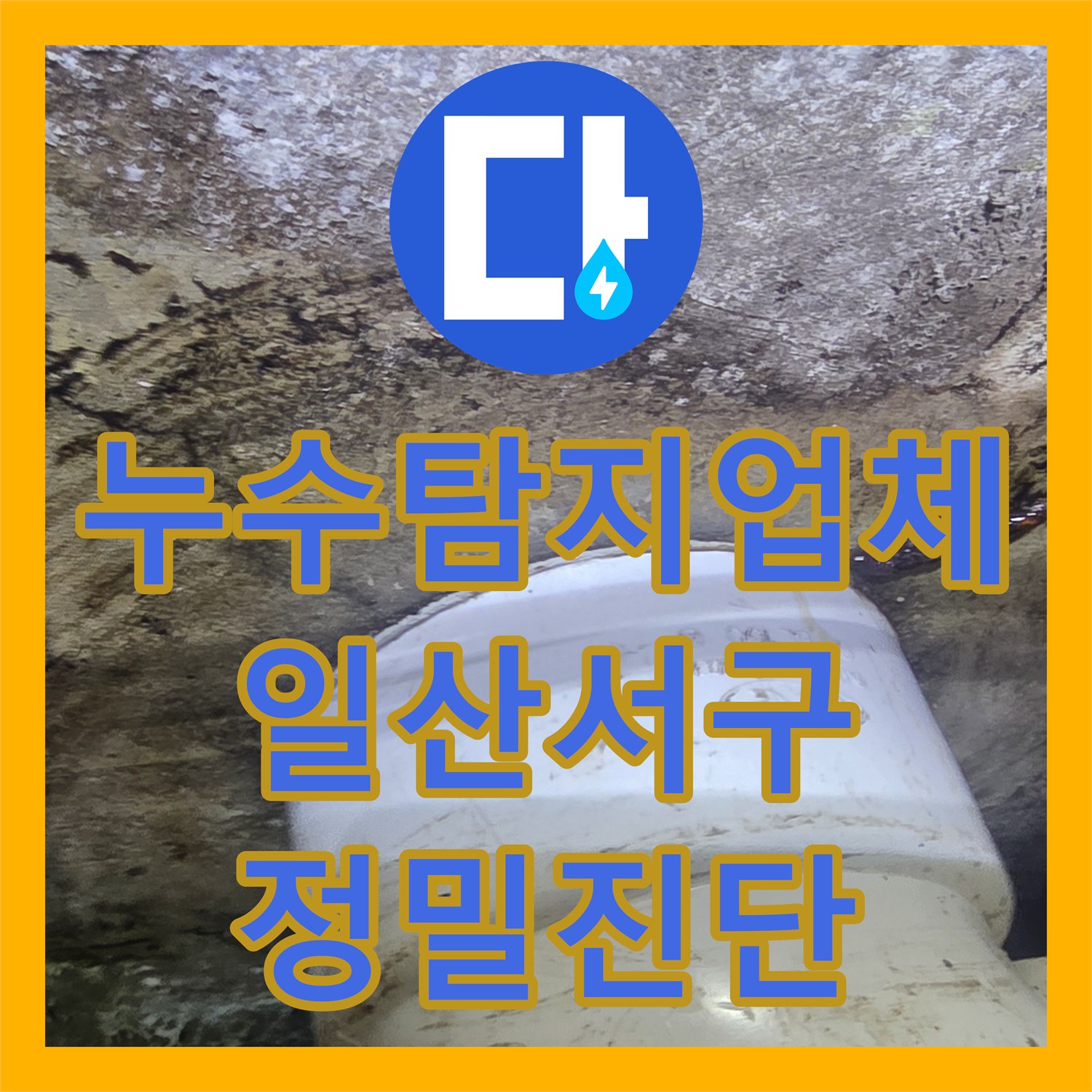 누수탐지업체 오수 배관 주변 방수 결함으로 인한 아랫집 천장 누수 공사 경기 고양시 일산서구