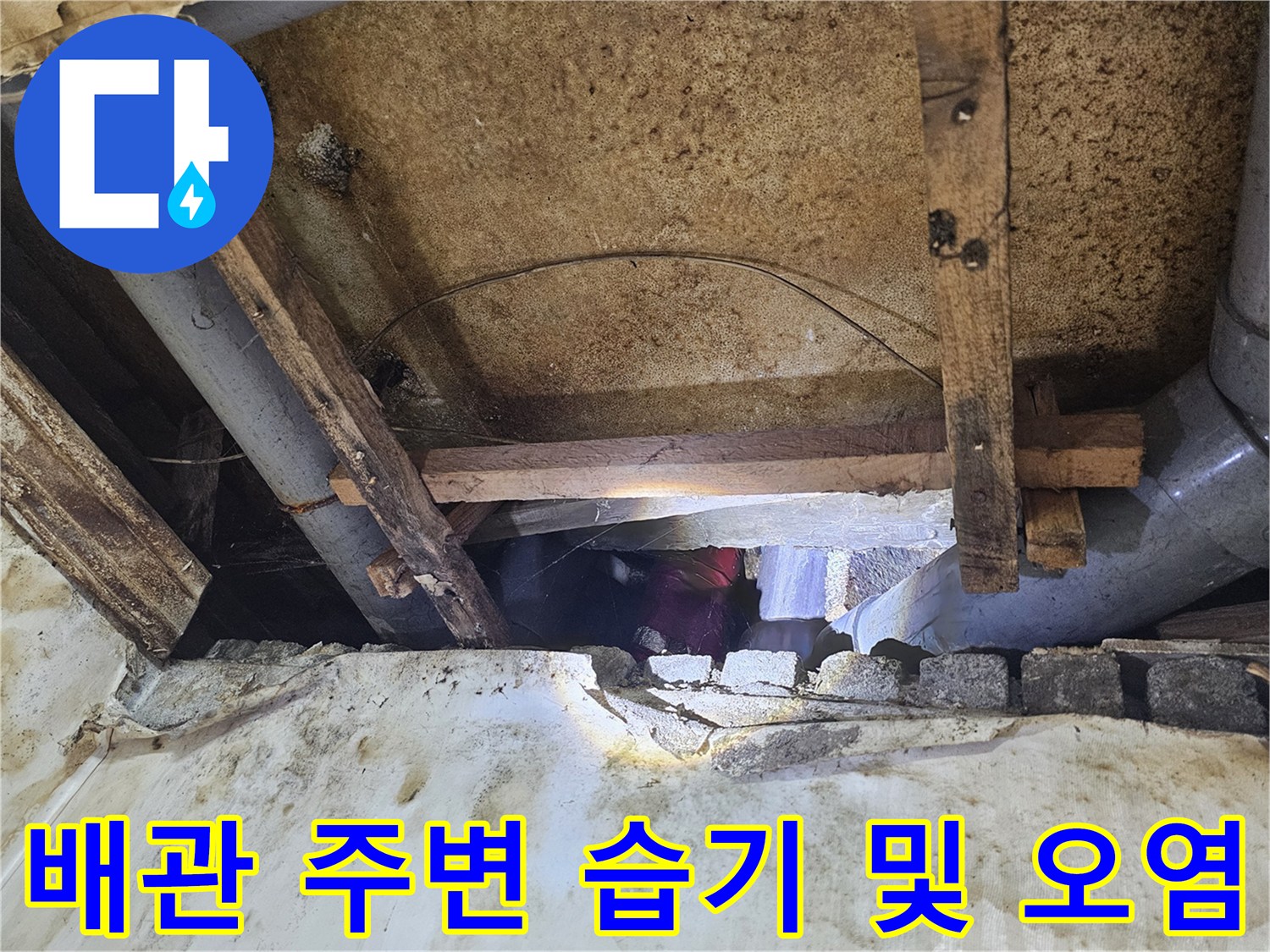 배관-주변-목재와-마감재의-습기-침투-현황