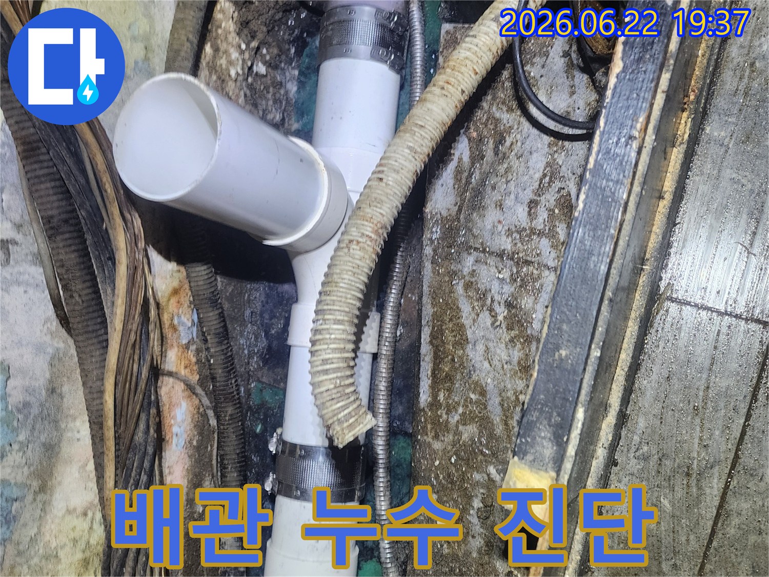 오래된-배관에서-발생한-누수를-정확히-진단하고-새로운-PVC-배관으로-교체하여-문제를-해결하는-현장-사진