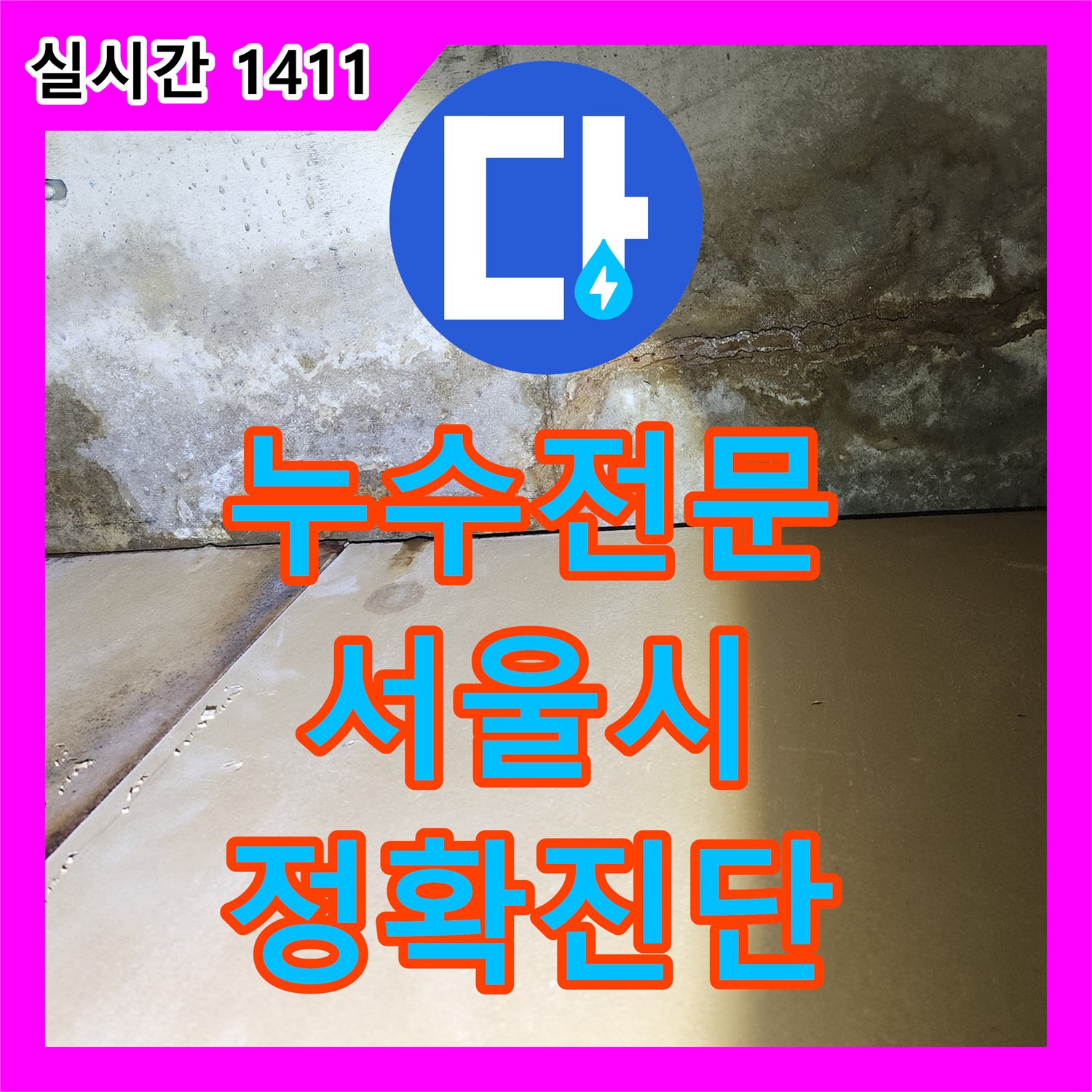 누수전문 - 조명 주변으로 스며든 천장 물기, 미세 누수까지 정확하게 탐지하여 보수 - 서울 송파구