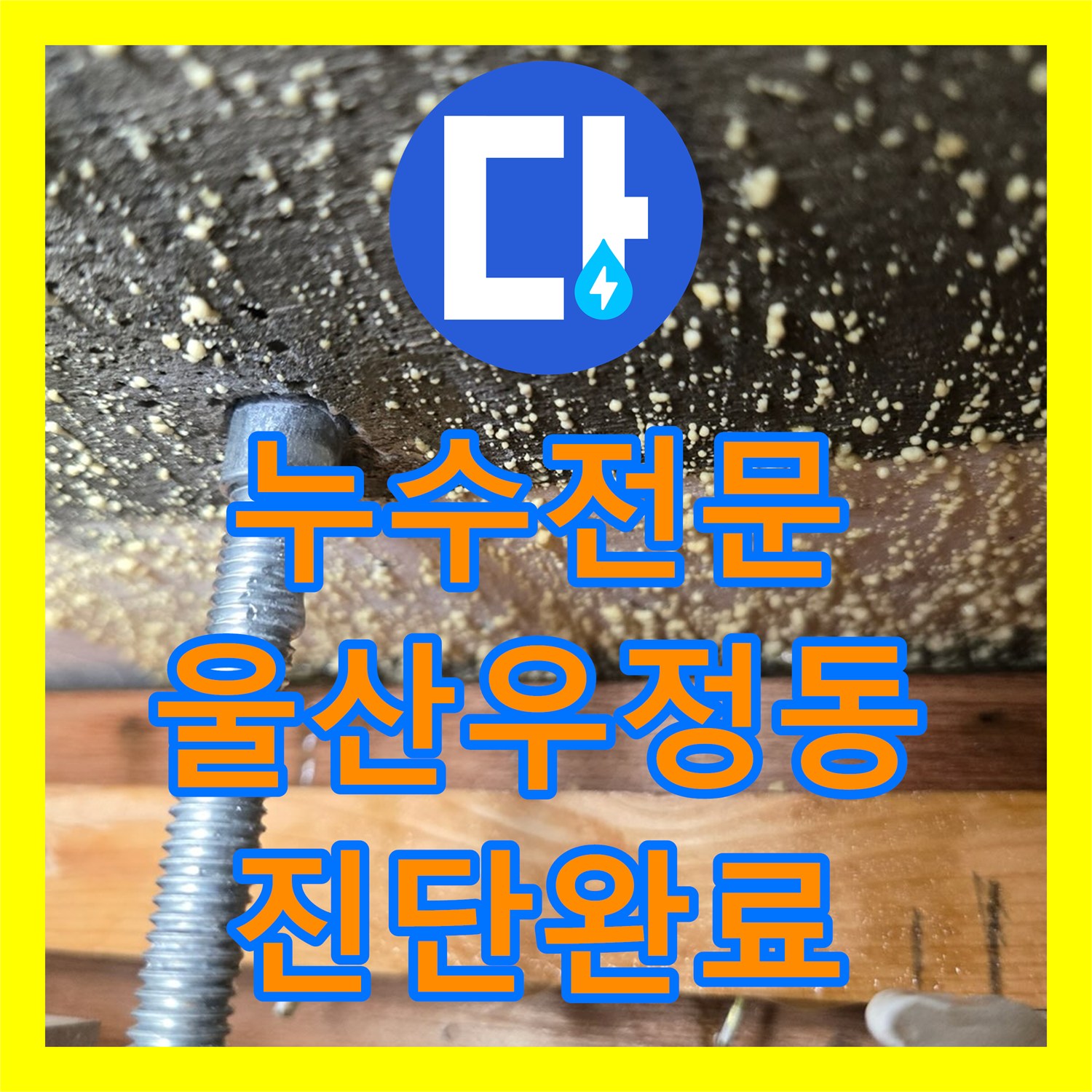 누수전문 안방 천장 에어컨 쪽 낙수 지점을 정밀하게 진단한 울산광역시 중구 우정동