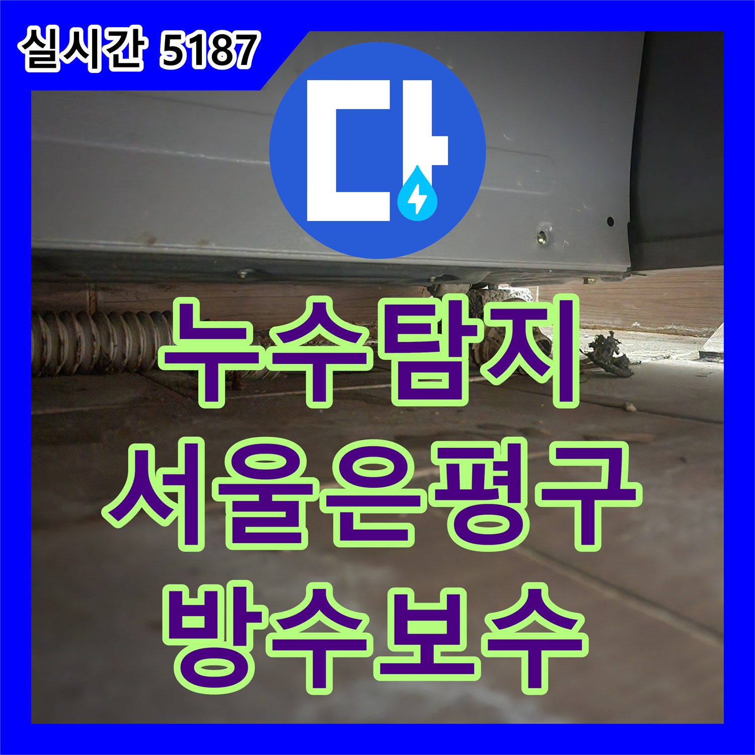 누수탐지 전문 장비와 육안 검사로 윗집 욕실 유가 방수 결함을 찾아낸 서울 은평구 응암동 사례