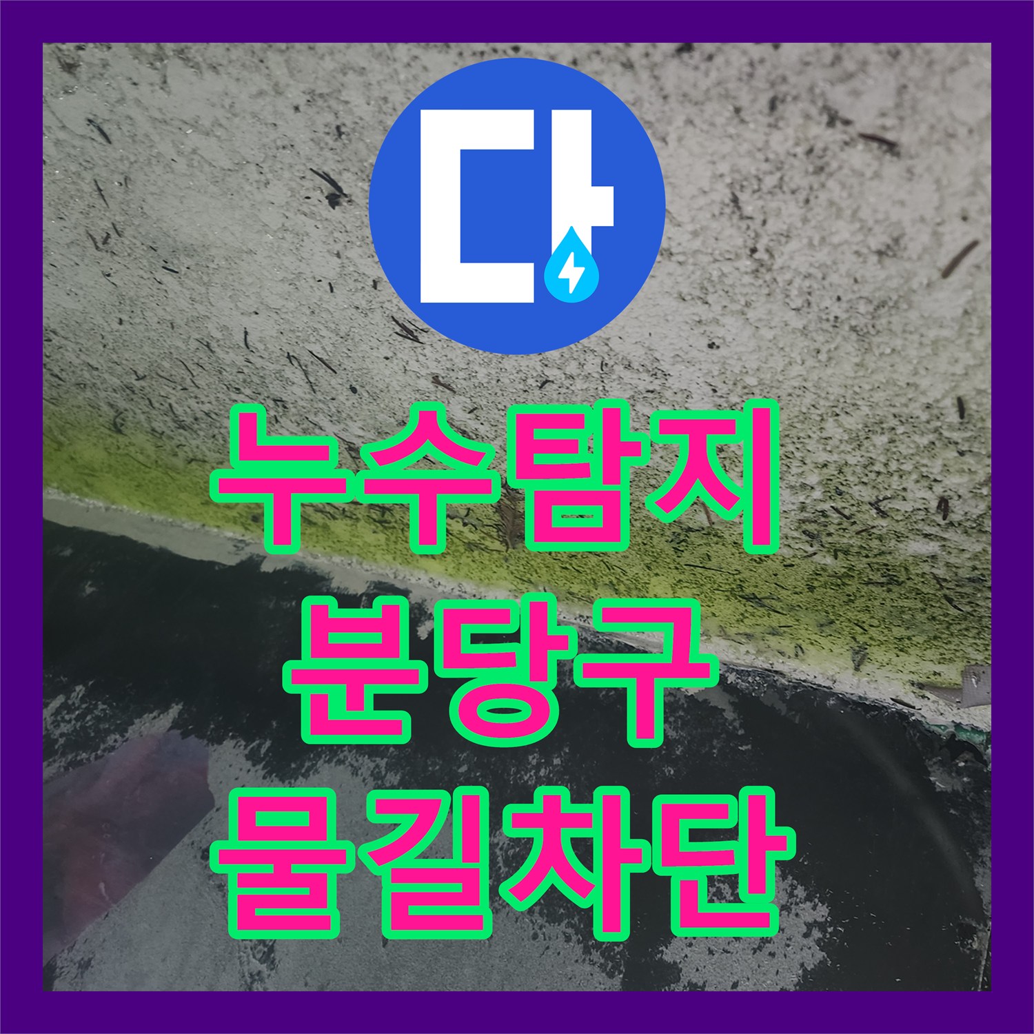 누수탐지 식당 싱크대 배관 결함으로 인한 지하 댄스학원 천장 물샘 성남시 분당구