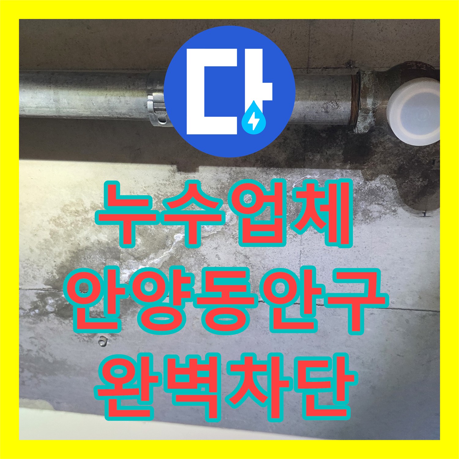 누수업체 변기 앞 천장의 지속적인 물샘과 백화 현상을 해결한 경기 안양시 동안구 사례