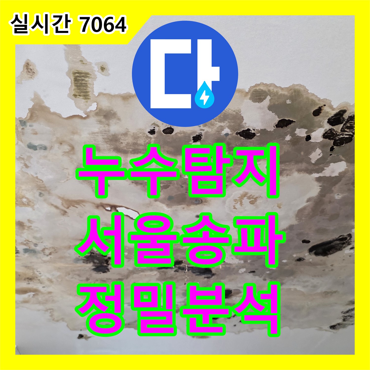 누수탐지 타 업체가 포기한 반복적인 누수를 정밀 검사로 잡아낸 서울 송파구 사례