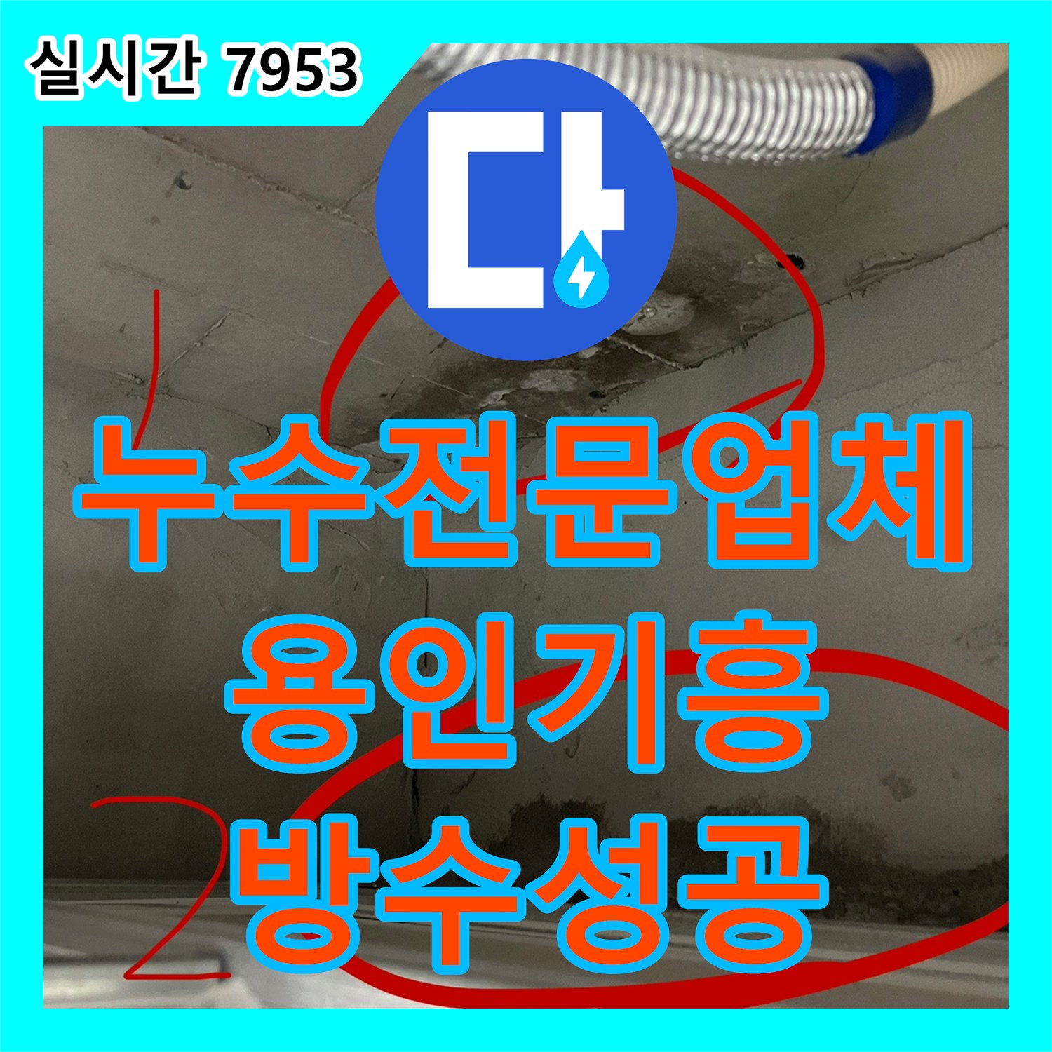 누수전문업체 화장실 천장에서 발견된 다세대 누수 흔적을 정밀 진단하고 방수로 해결한 현장 용인시 기흥구