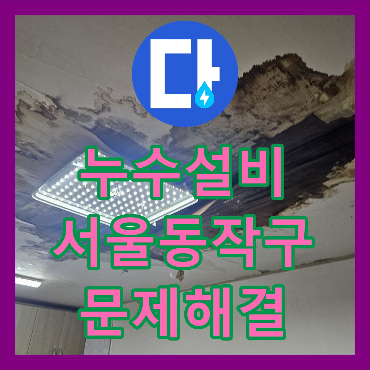 누수설비 반지하 천장 누수 원인을 정밀하게 탐지해 해결한 서울 동작구 상도동