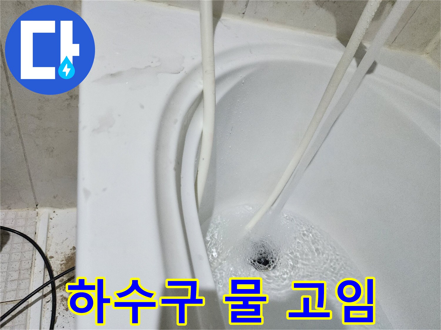 화장실-하수구-배관-주변-물고임-상태