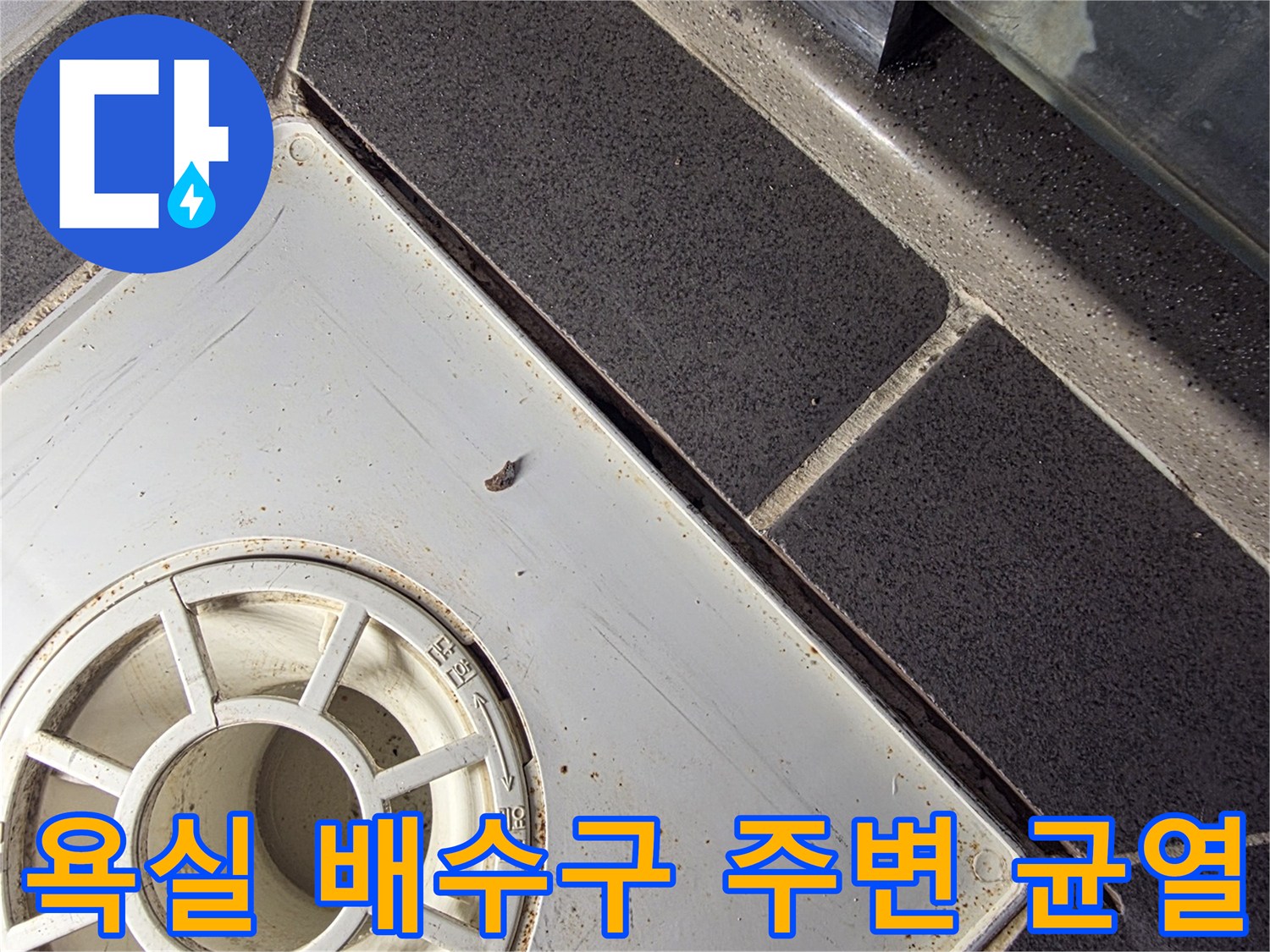 배수구-유가-와-타일-사이의-벌어진-틈새