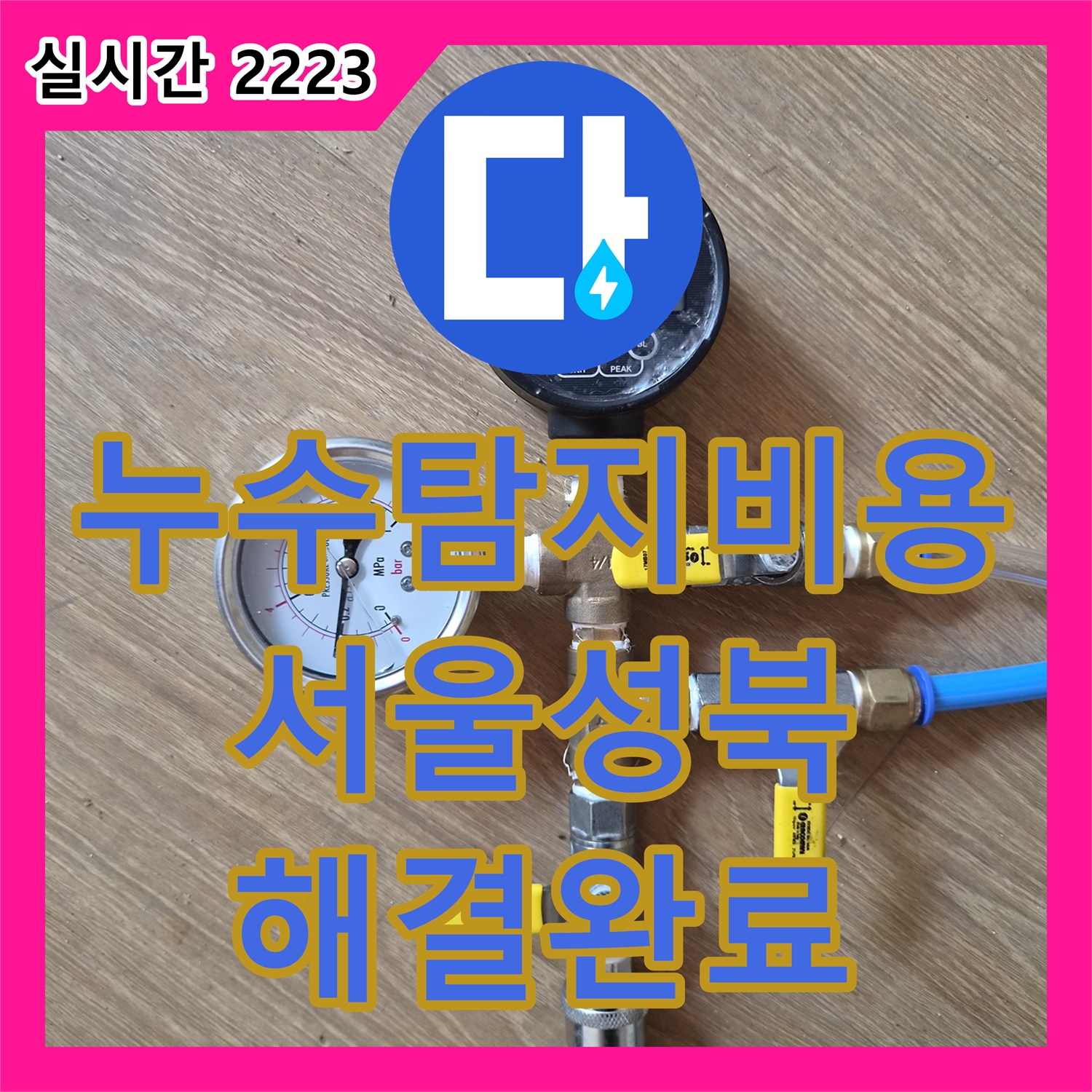 누수탐지비용 걱정 없는 정밀 진단으로 단독주택 매립 배관의 누수를 잡은 서울 성북구 정릉동