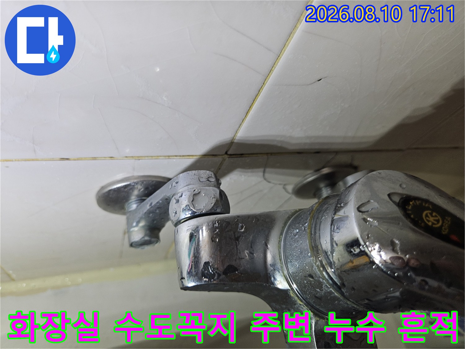 고양시 일산동구 화장실-수도꼭지 주변의 물때와 얼룩 현상