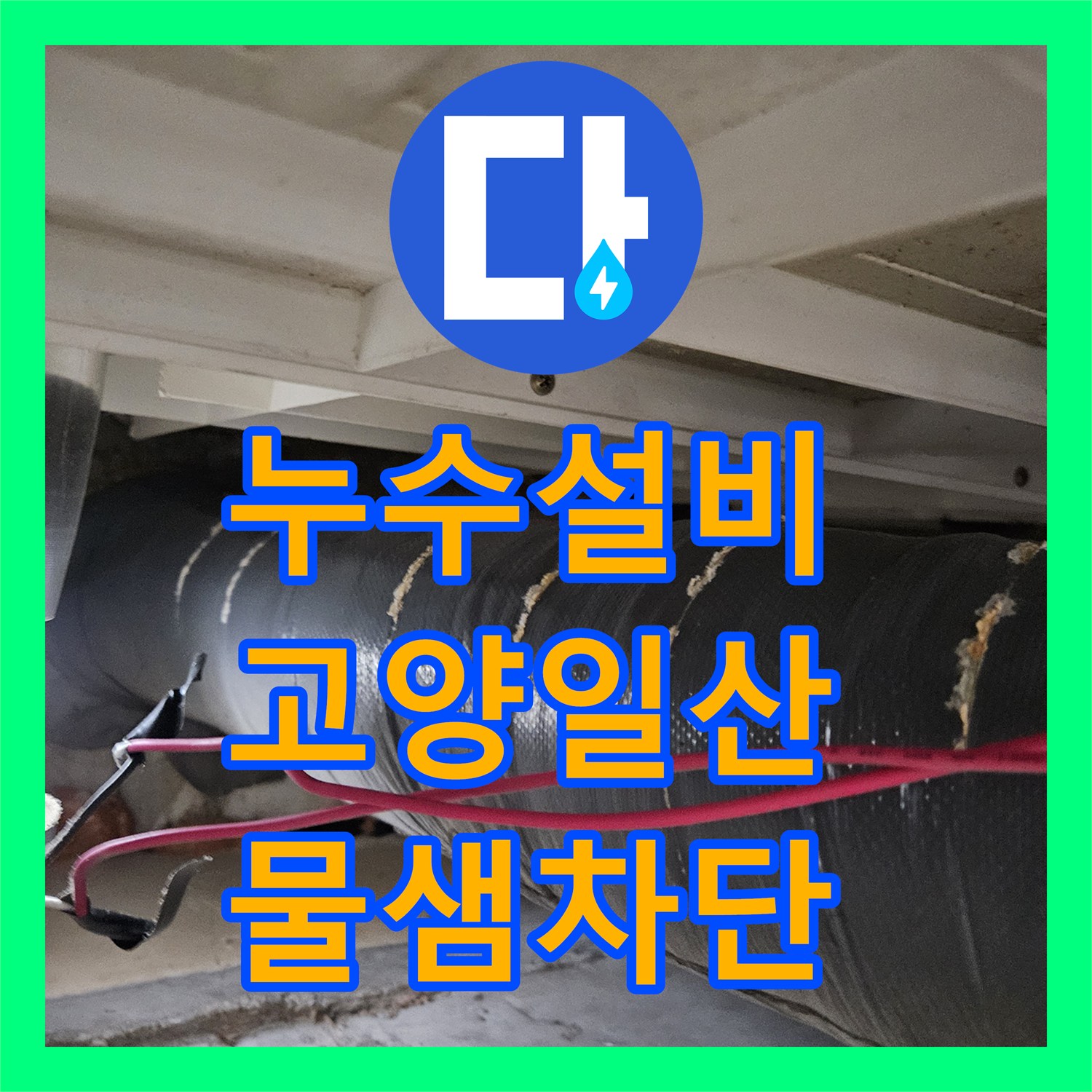 누수설비 화장실 천장으로 새는 물을 잡기 위한 내시경 진단과 방수 작업 경기도 고양시 일산동구 백석동