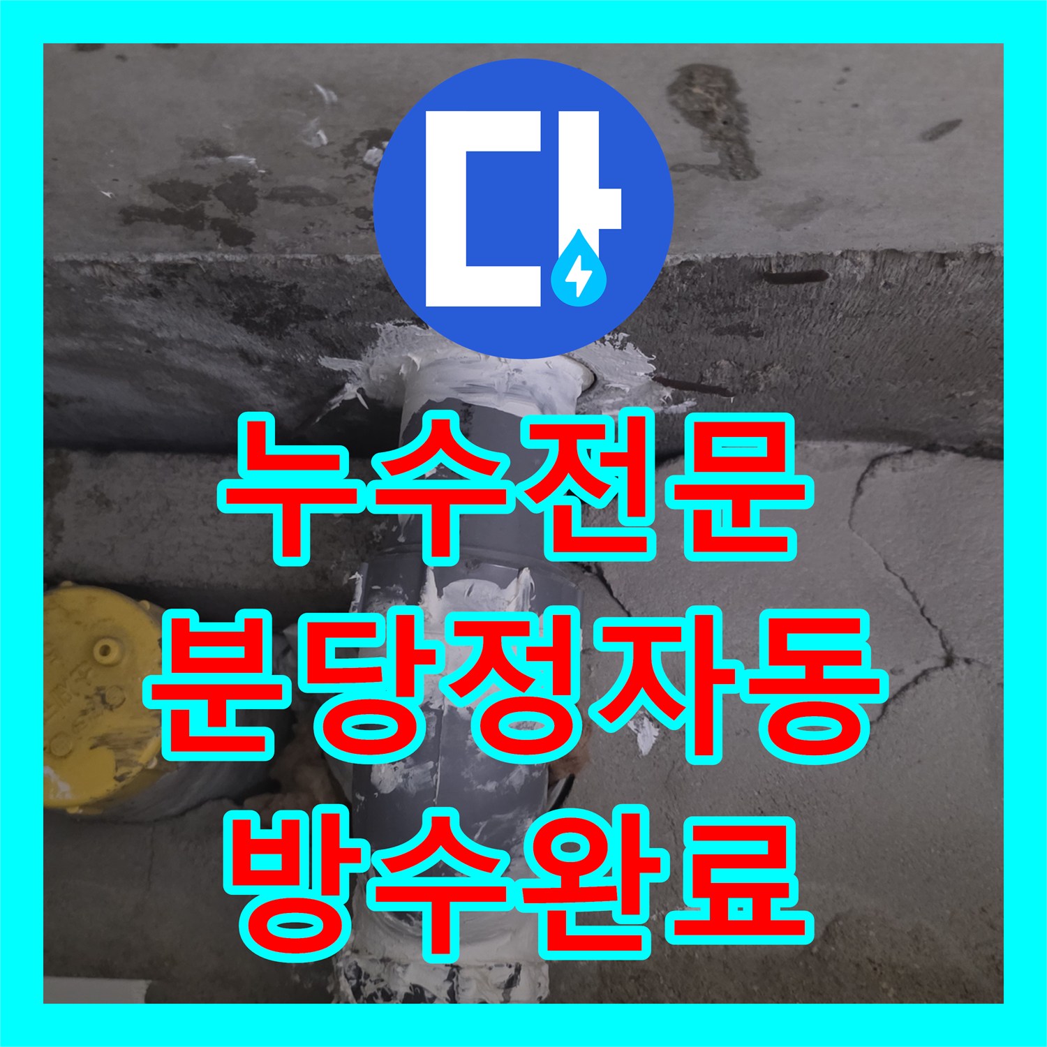 누수전문 베란다 천장 누수 지점 포착과 외부 창틀 방수 공사 경기 성남시 분당구 정자동