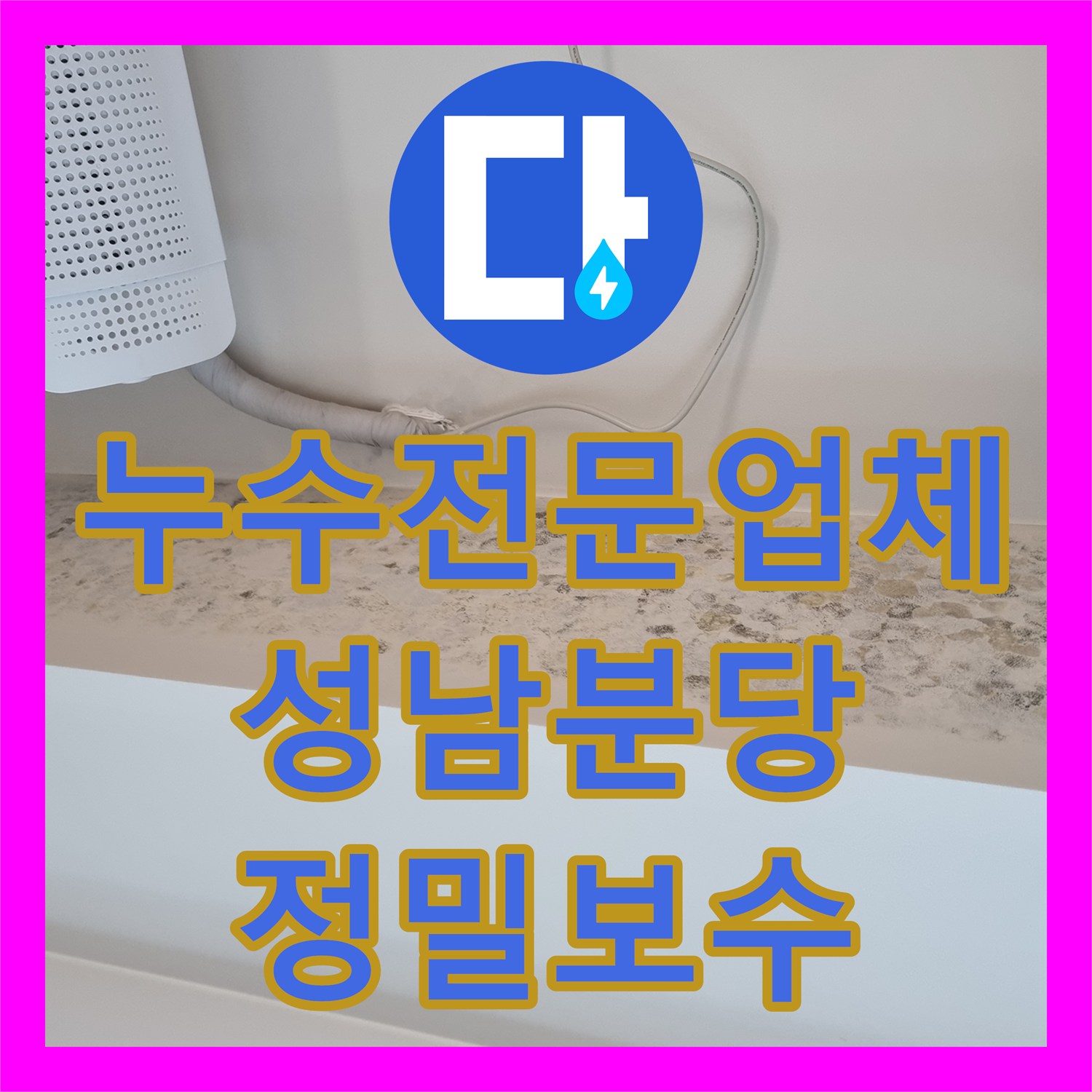 누수전문업체 육안 검사 실패 후 정밀 장비로 해결한 경기 성남시 분당구 금곡동 누수
