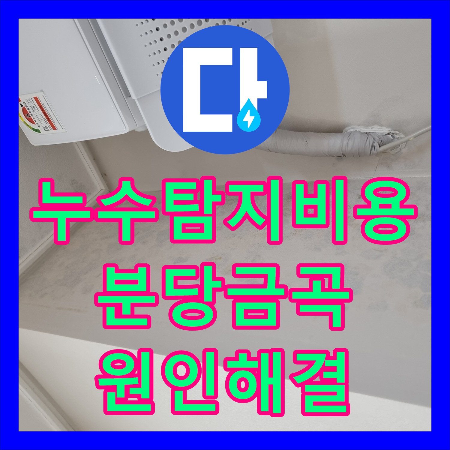 누수탐지비용 걱정 없는 정밀 진단으로 잡은 성남시 분당구 금곡동 천장 누수