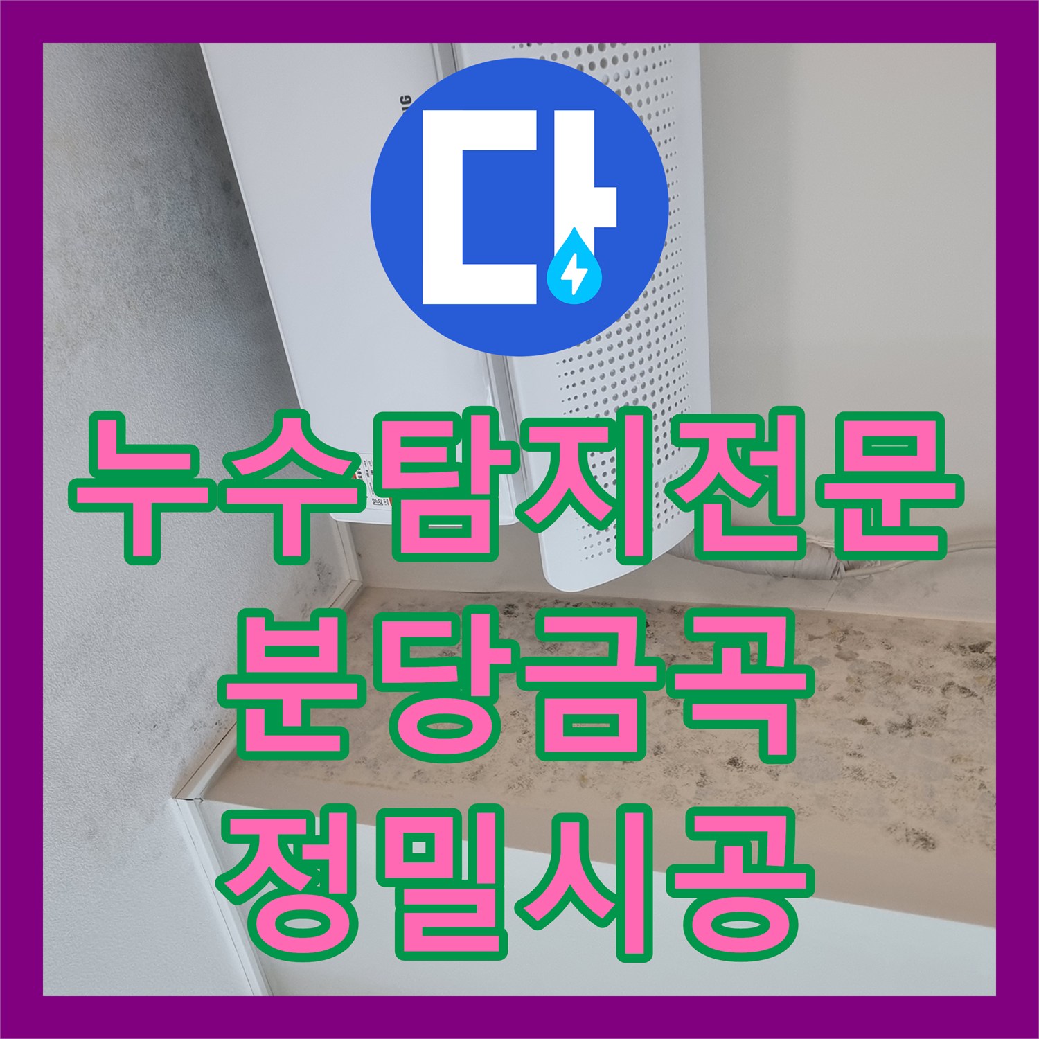 누수탐지전문 장비 기반의 정밀 진단으로 고질적인 물샘을 잡은 성남시 분당구 금곡동 현장