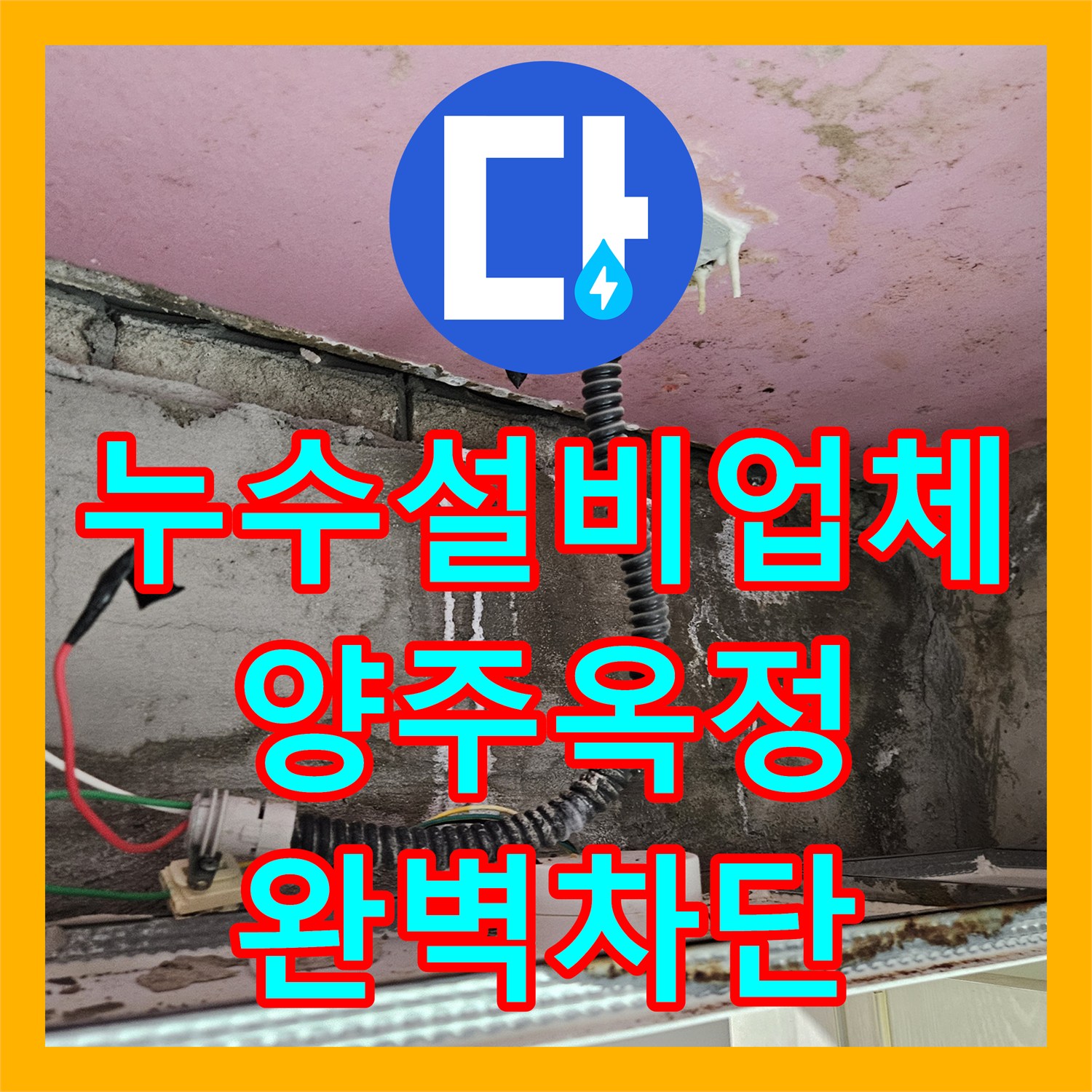 누수설비업체 안방 화장실 천장 누수를 내시경으로 진단하고 방수 처리한 사례 경기 양주시 옥정동