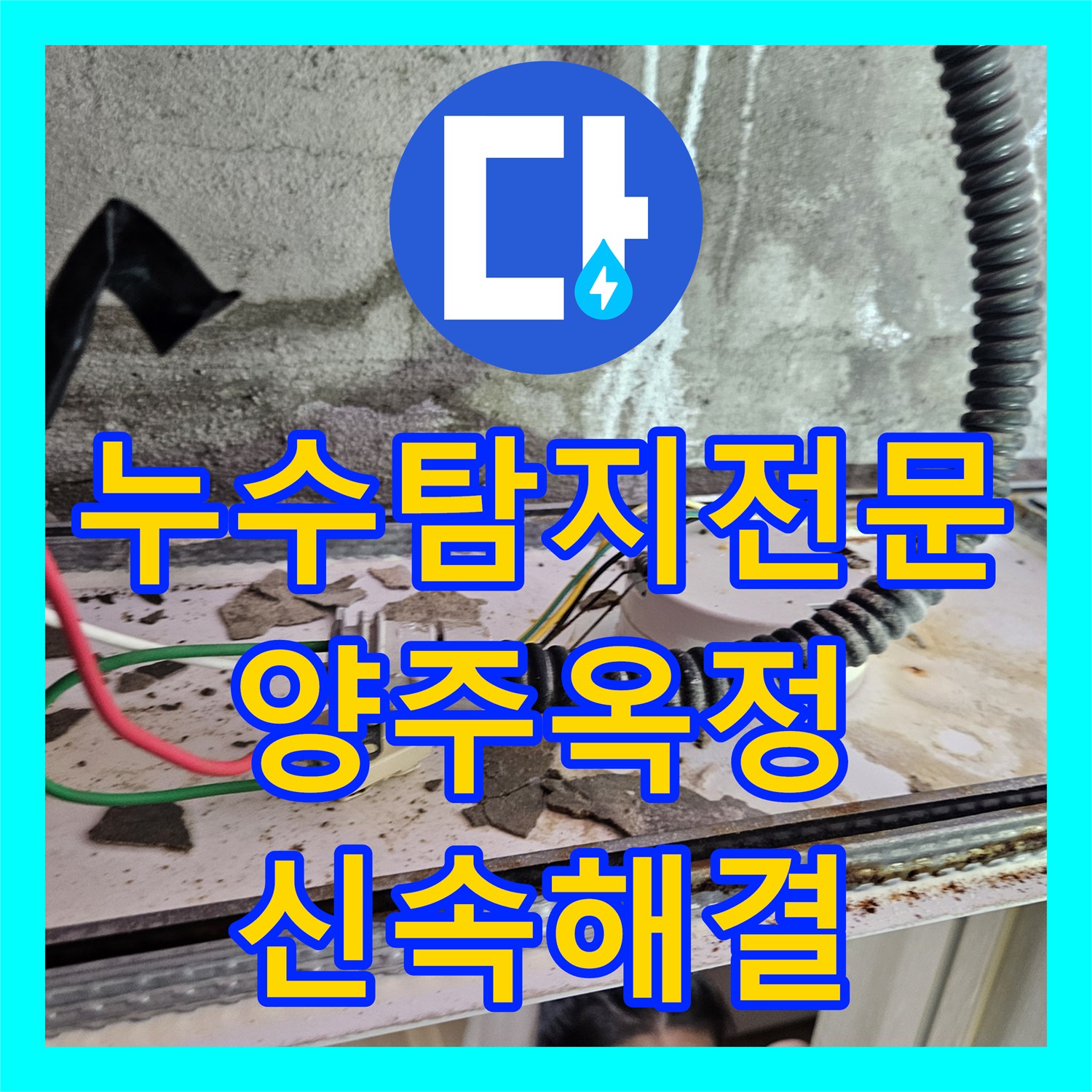 누수탐지전문 안방 화장실 천장 누수를 내시경 카메라로 찾아 해결한 경기 양주시 옥정동