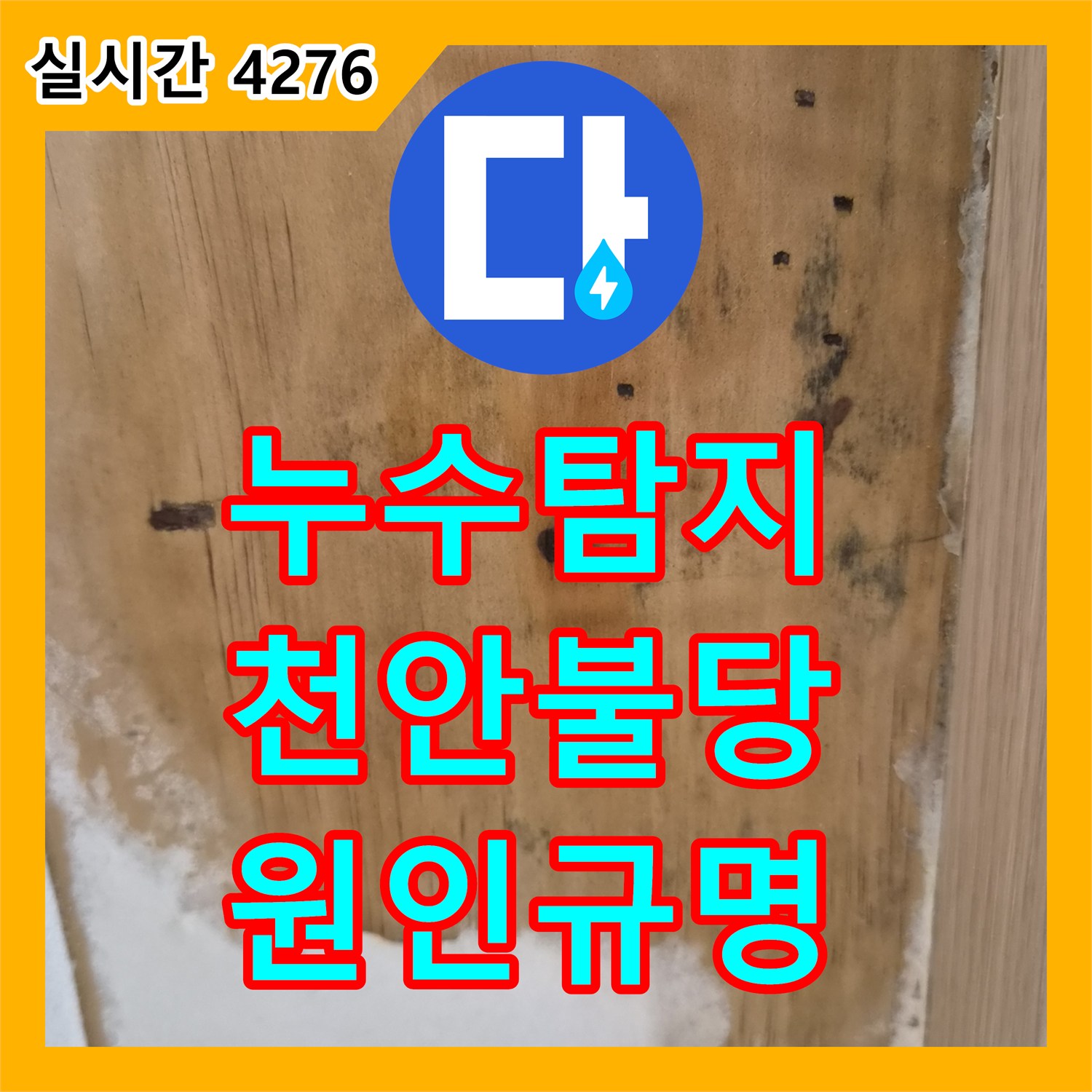 누수탐지 안방 천장 커튼박스에서 물이 스며나오는 원인을 내시경 카메라로 정밀 진단한 사례 충남 천안시 서북구 불당동