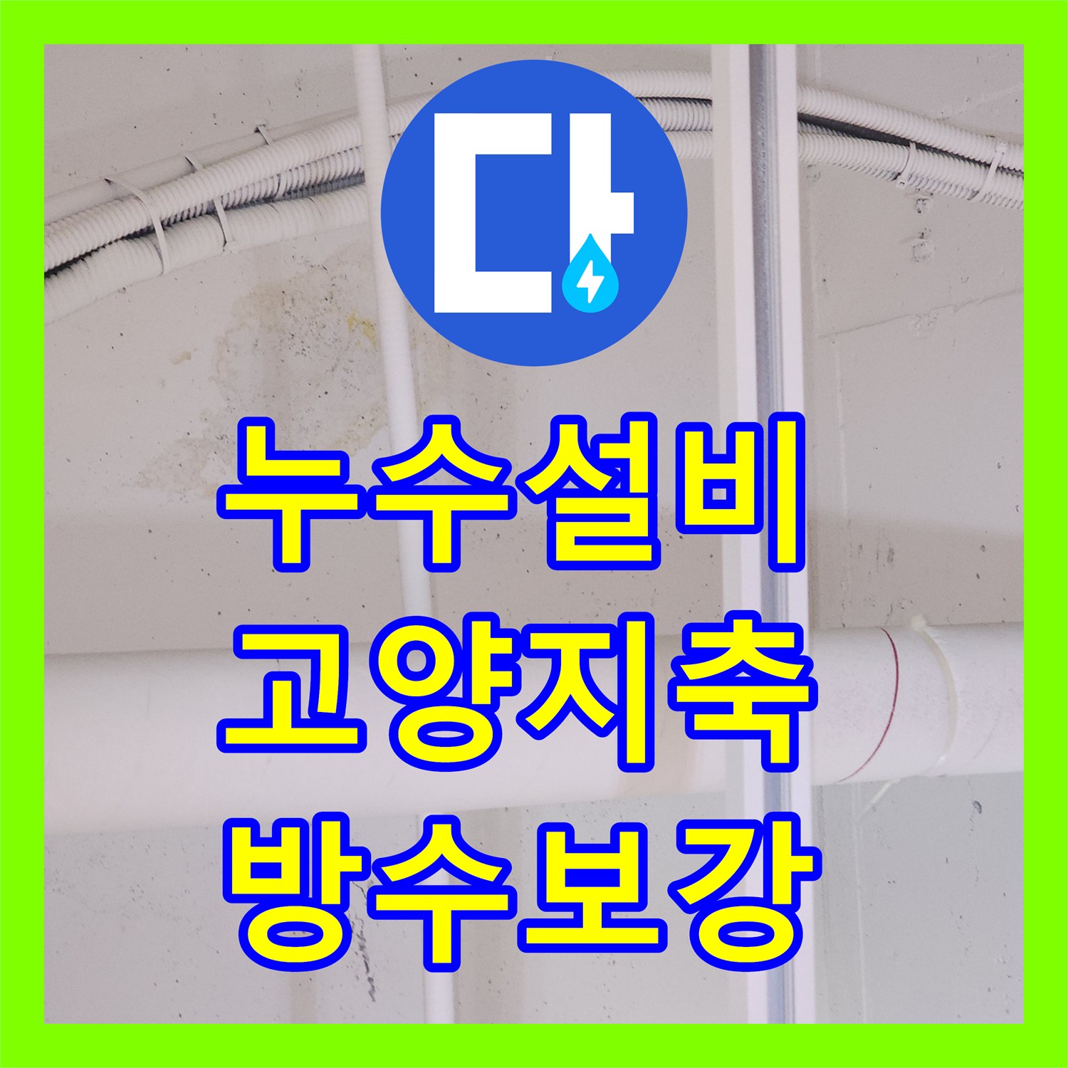 누수설비 식당 주방 배수구 주변 방수층 손상 정밀 진단 및 보강 공사 경기 고양시 덕양구 지축동