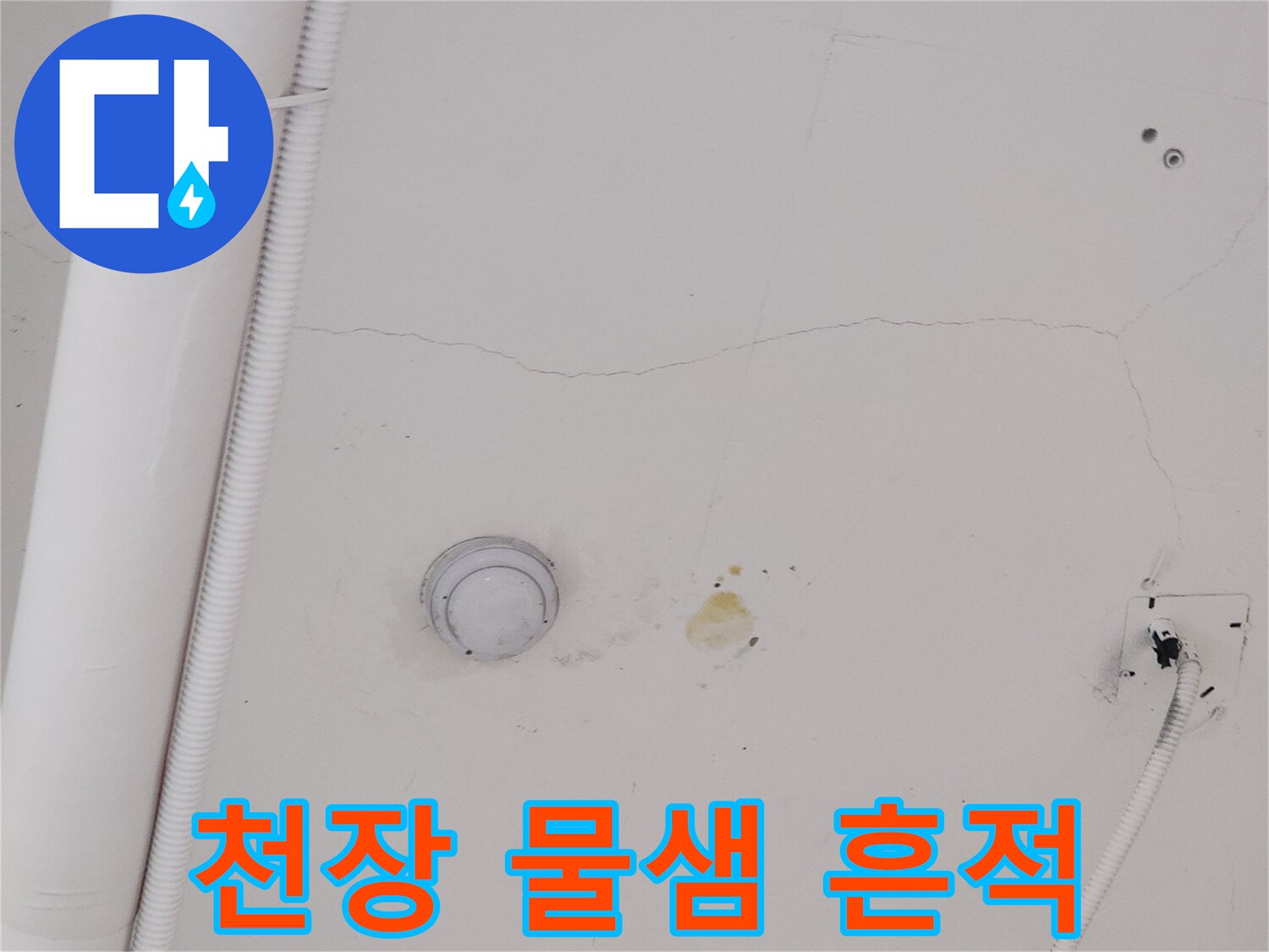 덕양구 식당-천장 누수 변색 부위 사진