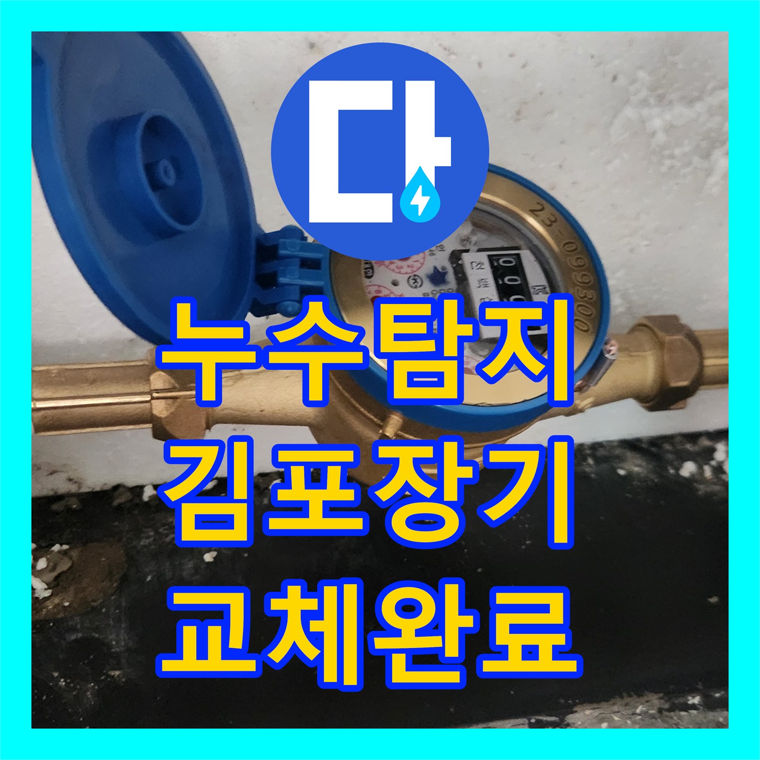 누수탐지 빌라 수도 계량기 부식으로 인한 물샘 현상을 잡은 경기 김포시 장기동
