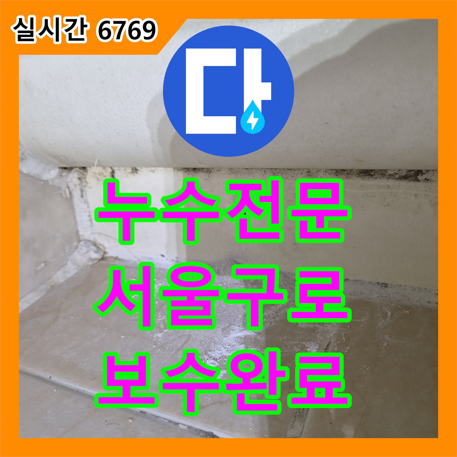 누수전문 업체가 분석한 화장실 벽면 곰팡이의 진짜 원인과 배관 보수 과정 서울 구로구 오류동