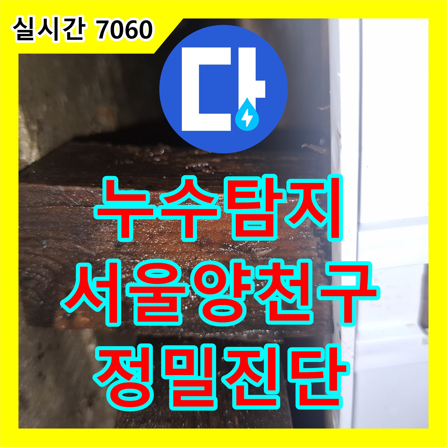 누수탐지 노후 빌라 아래층 누수 원인을 찾기 위해 내시경 카메라로 정밀 진단한 서울 양천구 목동 사례