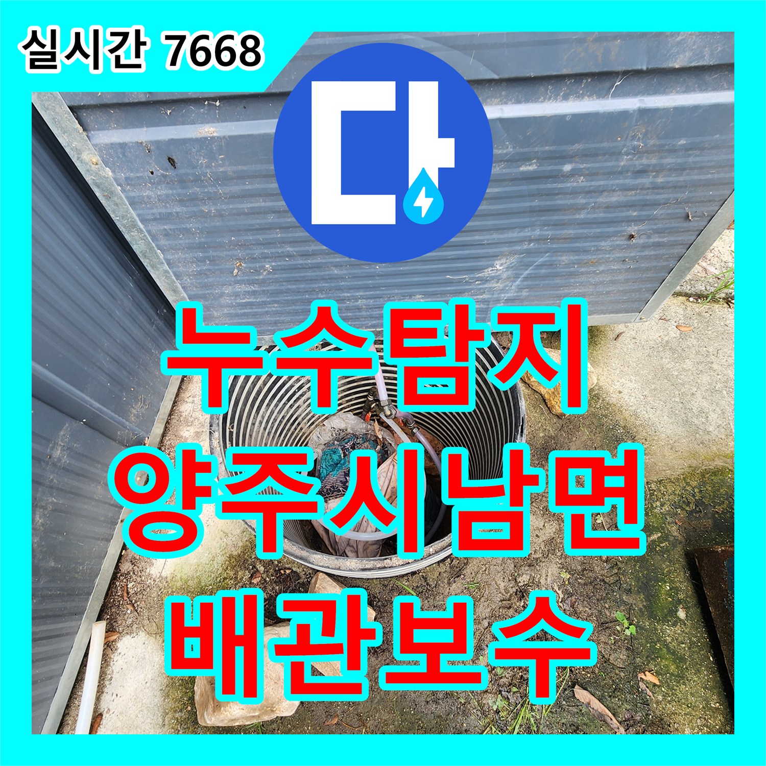 누수탐지 계량기가 계속 돌아가는 목장 배관의 누수 지점을 찾아 수선한 과정 경기 양주시 남면