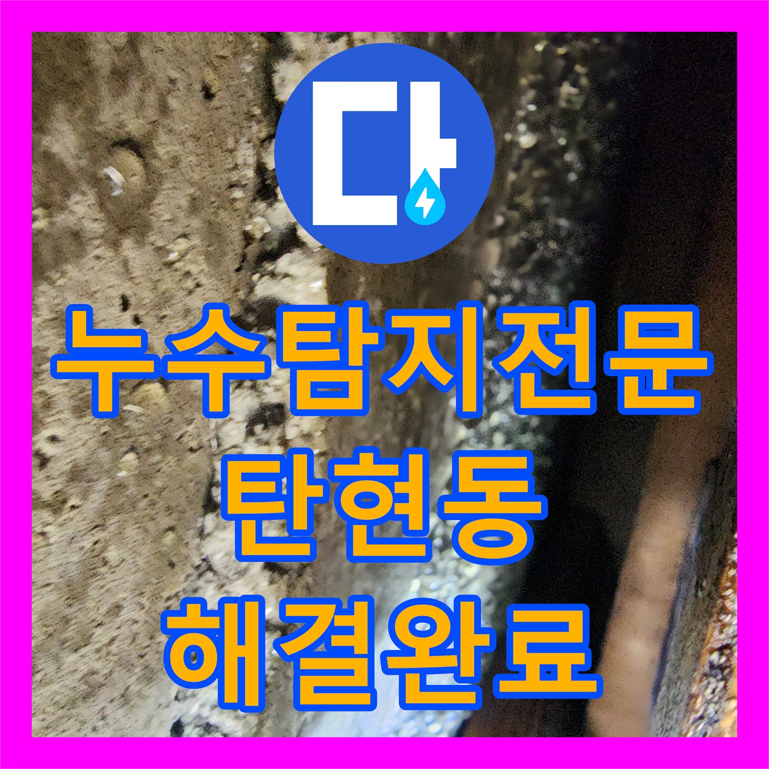 누수탐지전문 거실 천장 물샘의 범인은 화장실 수전 연결부 결함 경기 고양시 일산서구 탄현동