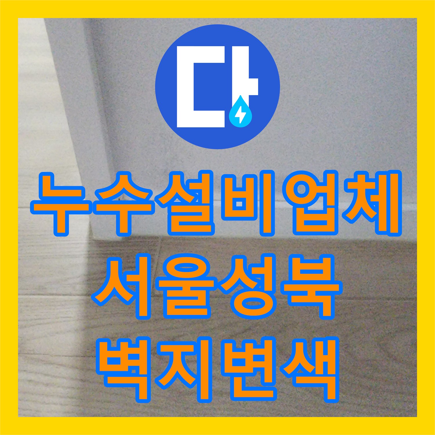 누수설비업체 리모델링 후 나타난 화장실 입구 벽지 변색 진단한 서울 성북구 종암동