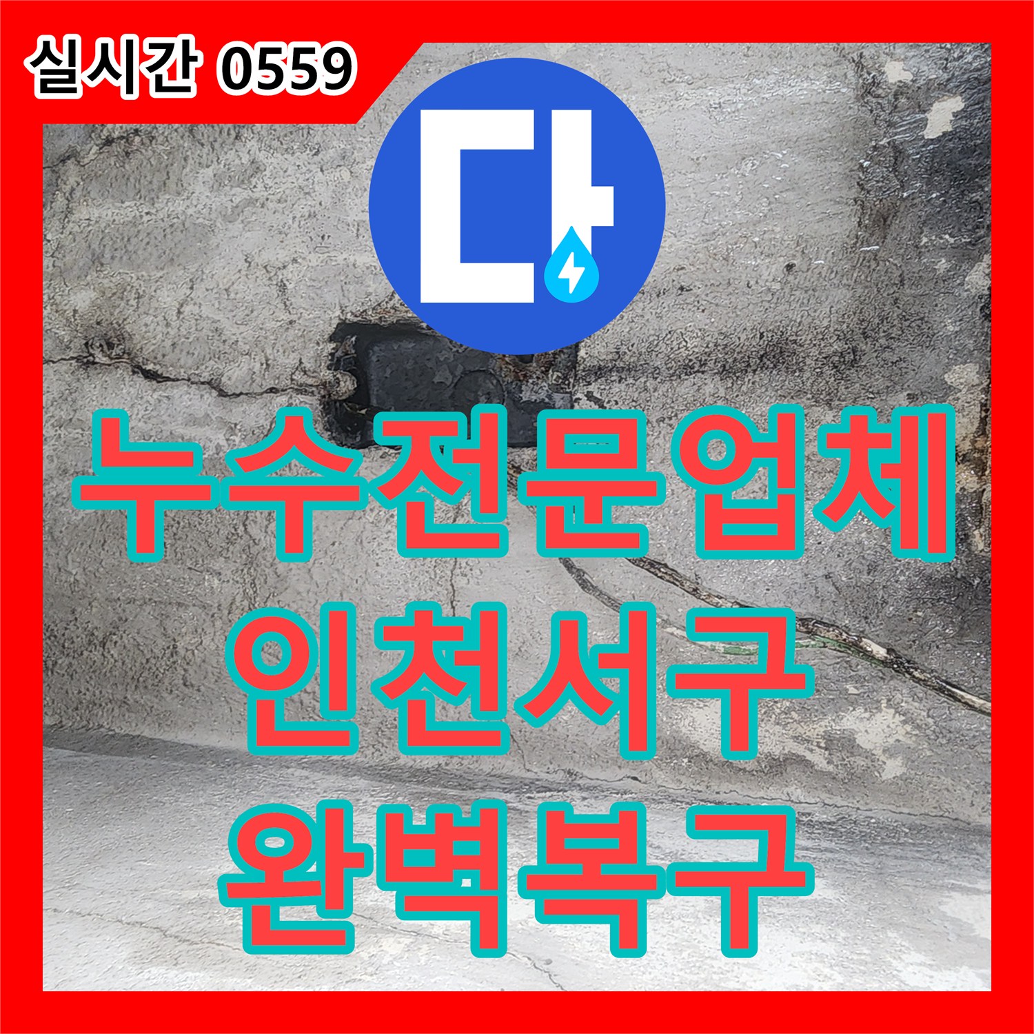 누수전문업체 아래층 두 세대까지 피해를 준 매립 배관 파손을 찾아 수리한 인천 서구 가정동 현장