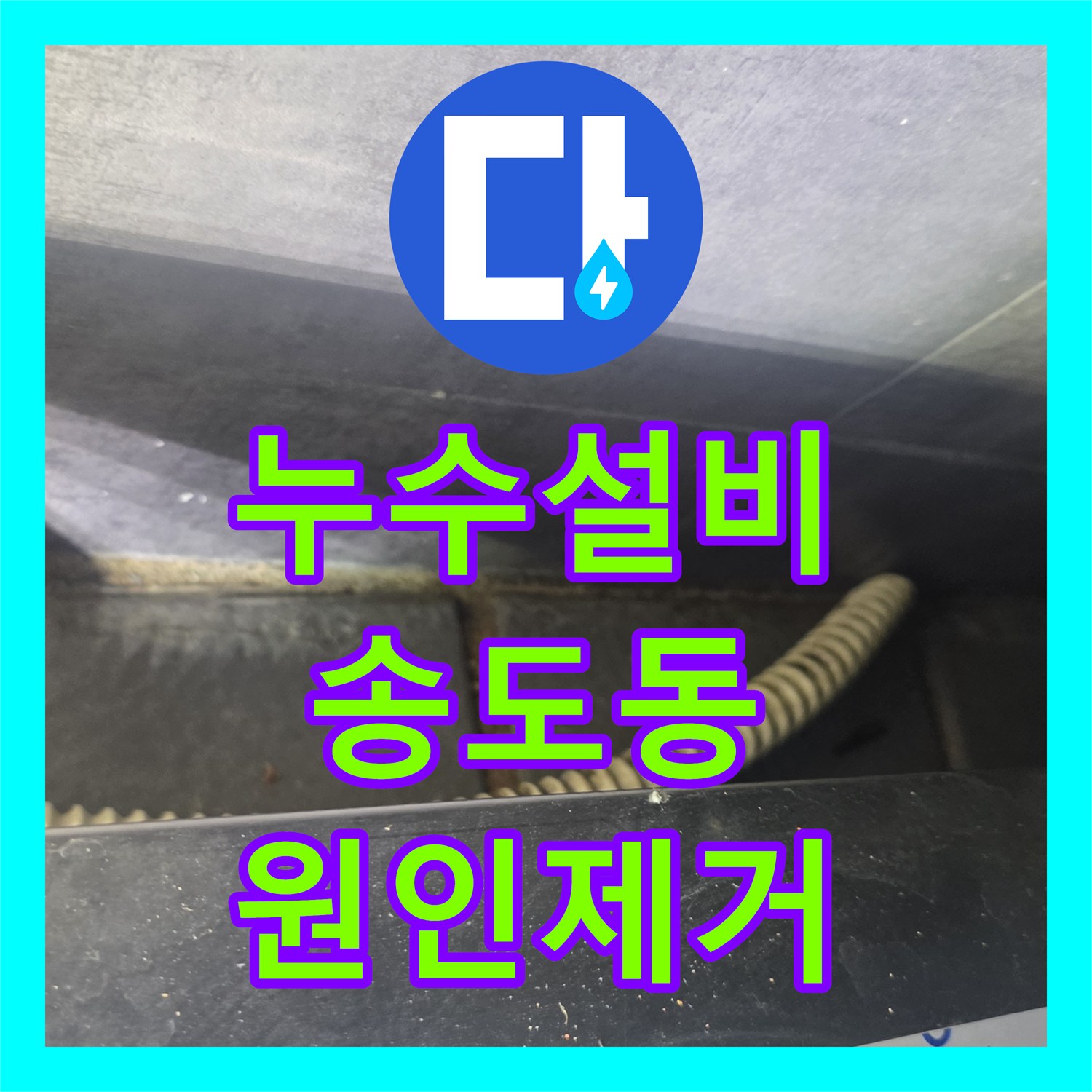 누수설비 주방 배수구 트랩 결함으로 인한 엘리베이터 천장 누수 공사 인천 연수구 송도동